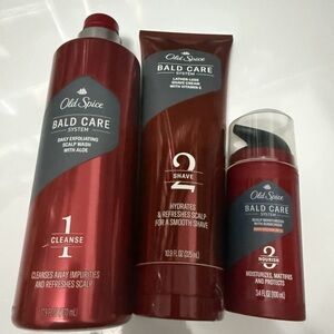 Old Spice Bald Care System w/Scalp Wash, Shave Cream & Scalp Moisturizer